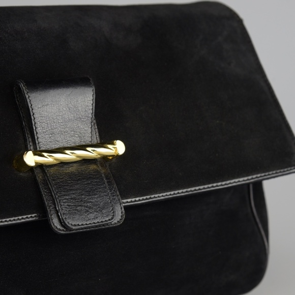 Vintage Antonio Scepi Bonwit Teller Suede Clutch - Picture 3 of 8